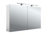 Emco Asis Mee Aufputz-Lichtspiegelschrank 949805053 1200 x 746 mm, 2-türig, Aluminium