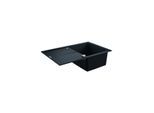 Grohe K400 Komposit-Einbauspüle 31639AP0 780x500mm, 1 Becken mit Abtropffläche, granit schwarz