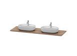 Duravit Luv Waschtisch-Konsole LU9462B7777 178,3x59,5cm, nussbaum, aus Massivholz, mit 2 Ausschnitten