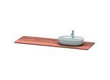 Duravit Luv Waschtisch-Konsole LU9463R7777 178,3x59,5cm, rechts, nussbaum, aus Massivholz, mit 1 Ausschnitt