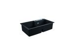 Grohe K500 Komposit-Einbauspüle 31649AP0 860x500mm, 2 Becken, granit schwarz
