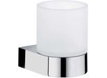 Keuco Glashalter Edition 300 30050019000 verchromt, mit Echtkristall Glas, mattiert