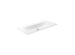 Keuco X-Line Keramik-Waschtisch 33170311001 100,5x49,3cm, mit Hahnloch und Überlaufsystem Clou, weiß