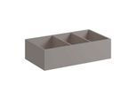 Geberit Xeno² Schubladeneinsatz 500527001 37,3x6,2x20,8cm, H-Teilung, Melamin Holzstruktur/sculturagrau
