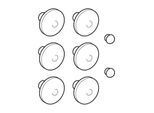 Geberit Puffer-Set 598028000 für WC-Deckel