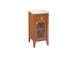 Villeroy & Boch Seitenschrank Hommage 89641101 Nussbaum, Griffe weiss , Anschlag rechts