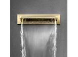 Herzbach LIVING SPA Schwall-Wandauslauf XL 30.697000.1.03 Aufputz PVD Gold