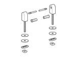 Geberit Scharnier-Set 598129000 für WC-Sitz