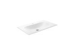 Keuco X-Line Keramik-Waschtisch 33160318001 80,5x49,3cm, mit Hahnloch und Überlauf Clou, weiß