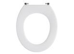 Pressalit Objecta WC-Sitz 53011-UN3999 Univertikalscharnier UN3, Edelstahl, weiß polygiene, ohne Deckel, Standard