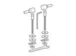 Geberit Scharnier-Set 598126000 für WC-Sitz