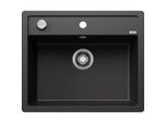 Blanco Spüle 514773 60,5 x 50 cm, PuraDur anthrazit, Ablauffernbedienung mit Drehbetätigung