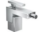hansgrohe Axor Edge Bidetarmatur 46211000 chrom, Diamantschliff, Push-Open Ablaufgarnitur, Ausladung 149mm