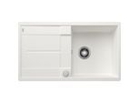 Blanco Spüle 519099 85 x 49 cm, PuraDur weiß, reversibel, Ablauffernbedienung mit Drehbetätigung