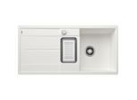 Blanco Spüle 519115 99x49cm, PuraDur weiß, reversibel, mit Ablauffernbedienung/Zubehör