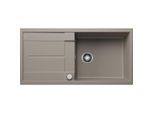 Blanco Spüle 517360 100 x 50 cm, PuraDur tartufo, reversibel, Ablauffernbedienung mit Drehbetätigung