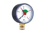 Afriso Manometer 0-4 bar, senkrecht 63918 Gehäuse 80mm Durchmesser, 1/2" Anschluss