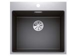 Blanco SUBLINE 500-IF/ASteelFrame Spüle 524113 54,3x51cm, PuraDur anthrazit, Einbau von oben, ohne Ablauffernbedienung