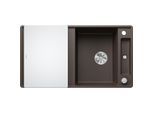 Blanco Axia iii 5 s-f Spüle 523236 90,5x50cm, PuraDur cafe, reversibel, mit Glasschneidbrett