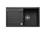 Blanco Spüle 513044 86 x 50 cm, PuraDur anthrazit, reversibel, Ablauffernbedienung mit Drehbetätigung