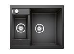 Blanco Spüle 516165 61,5 x 50 cm, PuraDur anthrazit, reversibel, Ablauffernbedienung mit Drehbetätigung