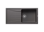 Blanco Sona XL 6 S Spüle 519690 100x50cm, PuraDur felsgrau, reversibel, ohne Ablauffernbedienung