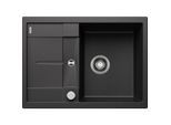 Blanco Metra 45 s Spüle Compact 519572 68 x 50 cm, PuraDur anthrazit, reversibel, Ablauffernbedienung mit Drehbetätigung