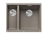 Blanco Subline 340/160-u Spüle 523565 55,5x46cm, PuraDur tartufo, rechts, für Unterbau