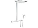 hansgrohe Rainmaker Select 460 Showerpipe 27028400 weiss chrom, 2 jet, EcoSmart 9 l/m, mit Thermostat