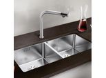 Blanco Andano 400/400-u Spüle 522987 86,5x44cm, Edelstahl Seidenglanz, für Unterbau