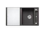 Blanco Axia iii 5 s Spüle 523216 91,5x47cm, PuraDur felsgrau, reversibel, mit Glasschneidbrett