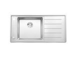 Blanco Andano xl 6 s-if Spüle 523000 100 x 50 cm, Edelstahl Seidenglanz, links, Ablauffernbedienung mit Drehbetätigung