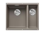 Blanco Subline 340/160-u Spüle 523556 55,5x46cm, PuraDur tartufo, links, für Unterbau