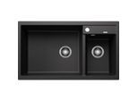 Blanco Spüle 513273 86x50cm, PuraDur anthrazit, links, ohne Ablauffernbedienung