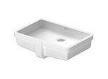 Duravit Vero Einbau-Waschtisch 0330480000 48,5x31,5cm, Einbau von unten, ohne Hahnloch, mit Überlauf, weiß