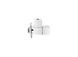 ASW Design-Eckventil 108688 Messing verchromt, kantige Bauform, 1/2" x 10 mm