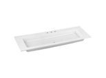 Keuco Royal 60 Keramik-Waschtisch 32160311403 140,5x53,8cm, weiß, mit 3 Hahnlöchern und Überlaufsystem Clou