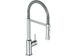 Ideal Standard CeraLook Küchenarmatur BC302AA Semi-Professional mit Handbrause, Ausladung 215 mm, verchromt