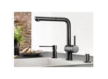 Blanco Linus-S Küchenarmatur 525807 ausziehbar, Sonderfarbe schwarz matt
