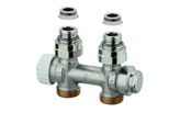 Heimeier Multilux Ventil-Zweirohrsystem 3850-02.000 Rp 1/2, Durchgang, Rotguss vernickelt