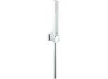 Grohe Euphoria Cube Brausegarnitur 27889000 chrom, mit Wandhalterset, Durchflussbegrenzer 9,5 l/min