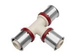 KAN-therm KAN-press 6in1 T-Stück 1009257023 40 mm, PPSU, mit Presshülse