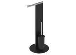 Keuco WC-Standmodell 04986370101 Toilettenbürstengarnitur komplett, schwarz/verchromt