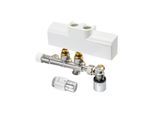 Oventrop Multiblock T-RTL Anschlussset 1184188 weiß, für Multiblock T-RTL/Uni SH, Eckform