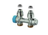 Heimeier Multilux Ventil-Einrohrsystem 3854-02.000 Rp 1/2, Durchgang, Rotguss vernickelt