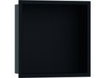 hansgrohe XtraStoris Wandnische 56061670 30x30x10cm, mit integriertem Rahmen, mattschwarz
