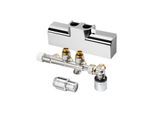 Oventrop Multiblock T-RTL Anschlussset 1184288 verchromt, für Multiblock T-RTL/Uni SH, Eckform