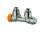 Heimeier Multilux Eclipse Thermostatventil 3866-02.000 Rp 1/2, Eck, Rotguss vernickelt, für Zweirohrsystem