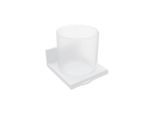 Hewi System 900 Q Glasbecher 900Q04.00060DX pulverbeschichtet weiß tiefmatt, mit Metall-Halter
