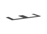 hansgrohe Xelu Q Konsole 54099910 1360 x 550 mm, 2 Ausschnitte 500 x 480 mm, diamantgrau matt
